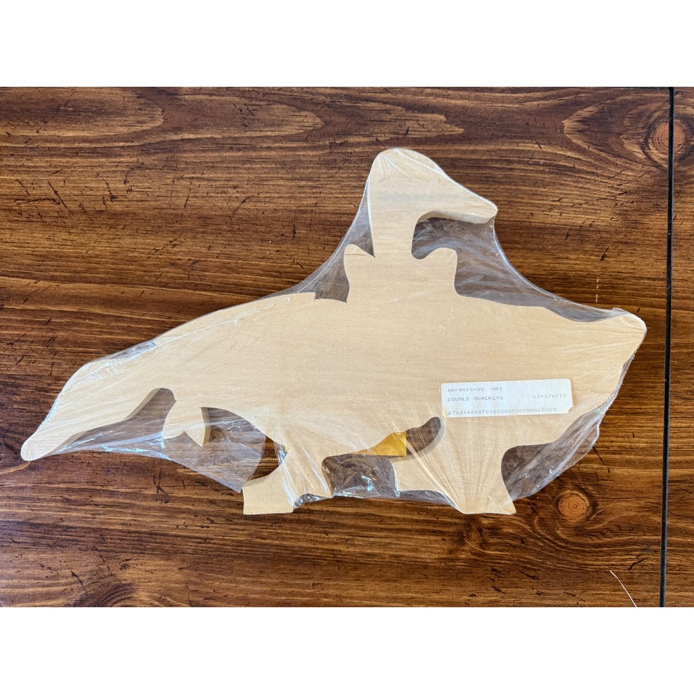 Basswood Double Quackers Geese Wood Cutout Craft Shape 86-9928-00 17x10
